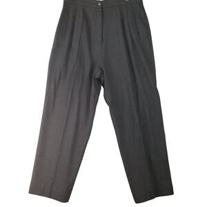 Westbrook Apparel 14 Dark Grey 100% Wool Lined Dress Pants Straight Pockets